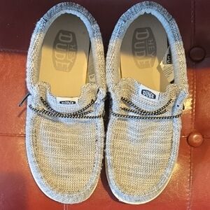 Hey Dude Textured Gray Slip-On Shoes